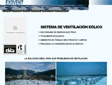 Tablet Screenshot of exovent.com